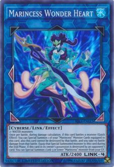 Yu-Gi-Oh Card - RIRA-ENSE3 - MARINCESS WONDER HEART (super rare holo)