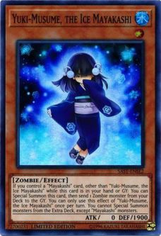 Yu-Gi-Oh Card - SAST-ENSE2 - YUKI-MUSUME, THE ICE MAYAKASHI (super rare holo)