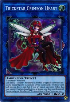 Yu-Gi-Oh Card - SAST-ENSE3 - TRICKSTAR CRIMSON HEART (super rare holo)