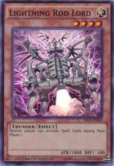 Yu-Gi-Oh Card - SECE-ENS09 - LIGHTNING ROD LORD (super rare holo)