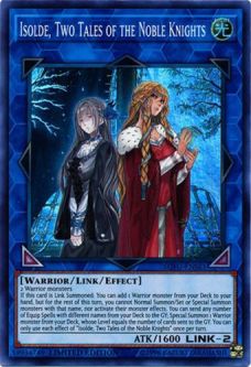Yu-Gi-Oh Card - SOFU-ENSE1 - ISOLDE, TWO TALES OF THE NOBLE KNIGHTS (super rare holo)