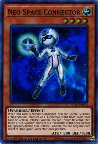 Yu-Gi-Oh Card - SOFU-ENSE3 - NEO SPACE CONNECTOR (super rare holo)