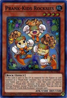 Yu-Gi-Oh Card - SOFU-ENSE4 - PRANK-KIDS ROCKSIES (super rare holo)