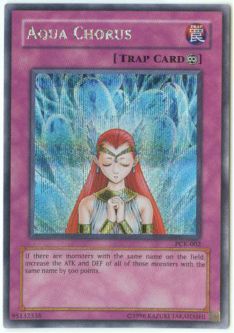 Yu-Gi-Oh Card - PCK-002 - AQUA CHORUS (secret rare holo)