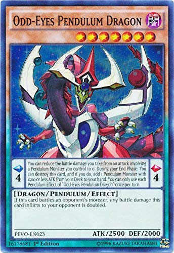 Yu-Gi-Oh Card - PEVO-EN023 - ODD-EYES PENDULUM DRAGON (super rare holo): BBToyStore.com - Toys, Plush, Trading Cards, Action Figures & Games online retail store shop sale Yu-Gi-Oh Card - PEVO-EN023 - ODD-EYES PENDULUM DRAGON (super rare holo): BBToyStore.com - Toys, Plush, Trading Cards, Action Figures & Games online retail store shop sale