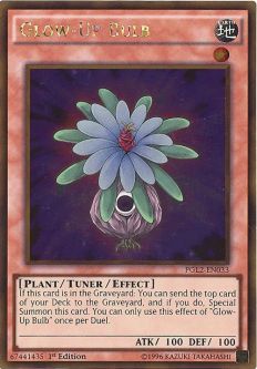 Yu-Gi-Oh Card - PGL2-EN033 - GLOW-UP BULB (gold rare holo)
