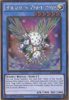 Yu-Gi-Oh Card - PGL2-EN085 - HERALD OF PERFECTION (gold rare holo)