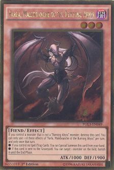 Yu-Gi-Oh Card - PGL3-EN049 - FARFA, MALEBRANCHE OF THE BURNING ABYSS (gold rare holo)