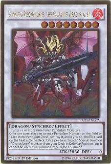 Yu-Gi-Oh Card - PGL3-EN062 - IGNISTER PROMINENCE, THE BLASTING DRACOSLAYER (gold rare holo)