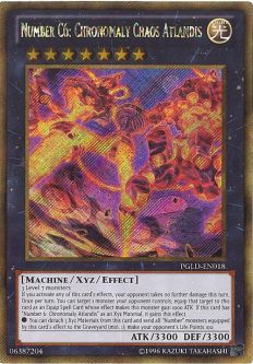 Yu-Gi-Oh Card - PGLD-EN018 - NUMBER C6: CHRONOMALY CHAOS ATLANDIS (gold secret rare) Yu-Gi-Oh Card - PGLD-EN018 - NUMBER C6: CHRONOMALY CHAOS ATLANDIS (gold secret rare)