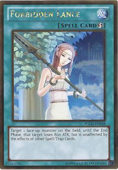 Yu-Gi-Oh Card - PGLD-EN048 - FORBIDDEN LANCE (gold rare holo)
