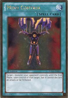 Yu-Gi-Oh Card - PGLD-EN067 - MIND CONTROL (gold rare holo)