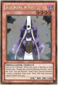 Yu-Gi-Oh Card - PGLD-EN089 - SUMMONER MONK (gold rare holo)