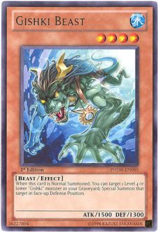 Yu-Gi-Oh Card - PHSW-EN095 - GISHKI BEAST (rare)
