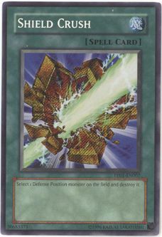 Yu-Gi-Oh Card - PP01-EN007 - SHIELD CRUSH (secret rare holo)