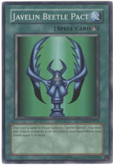 Yu-Gi-Oh Card - PP01-EN012 - JAVELIN BEETLE PACT (super rare holo)