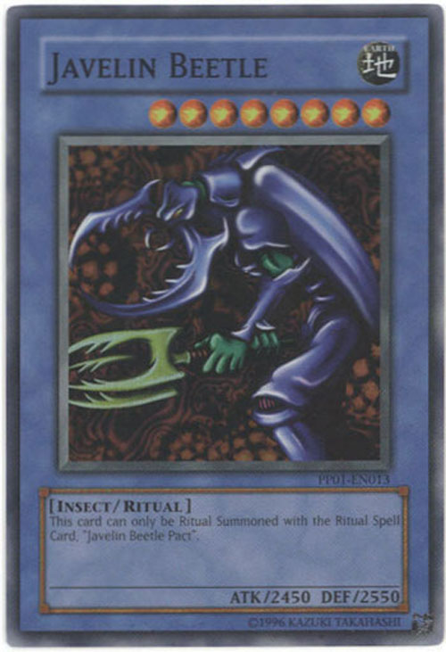 Yu-Gi-Oh Card - PP01-EN013 - JAVELIN BEETLE (secret rare holo
