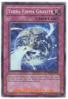 Yu-Gi-Oh Card - PP02-EN013 - TERRA FIRMA GRAVITY (super rare holo)