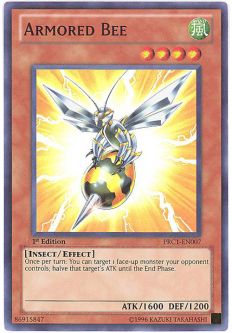 Yu-Gi-Oh Card - PRC1-EN007 - ARMORED BEE (super rare holo)