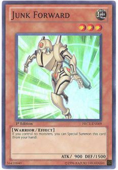 Yu-Gi-Oh Card - PRC1-EN009 - JUNK FORWARD (super rare holo)