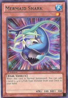 Yu-Gi-Oh Card - PRIO-EN005 - MERMAID SHARK (rare)