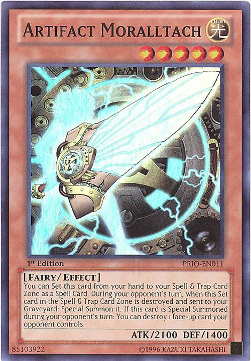 X3 YUGIOH ARTIFACT ACHILLESHIELD PRIO-EN015 COMMON