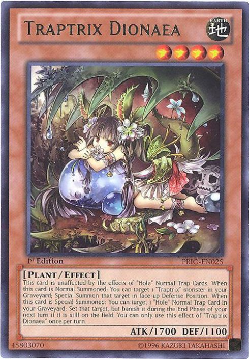 Yu-Gi-Oh Card - PRIO-EN025 - TRAPTRIX DIONAEA (rare): BBToyStore.com -  Toys, Plush, Trading Cards, Action Figures & Games online retail store shop  sale