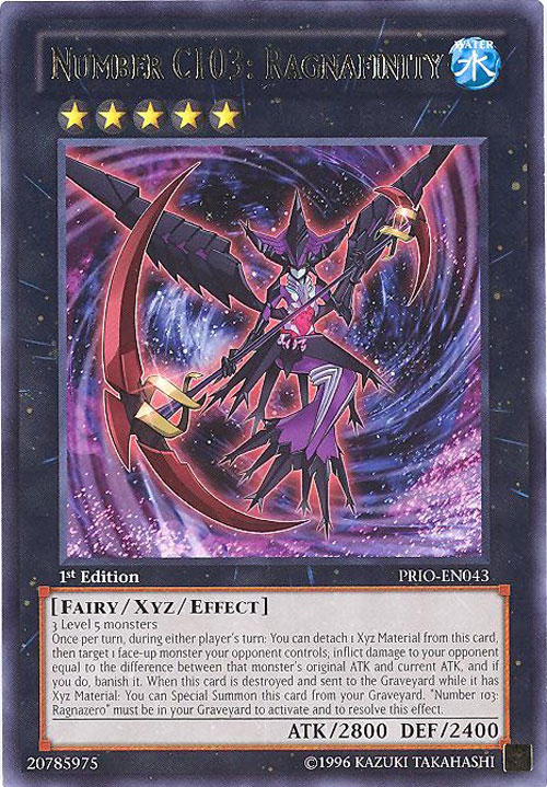 Yu-Gi-Oh Card - PRIO-EN043 - NUMBER C103: RAGNAFINITY (rare)