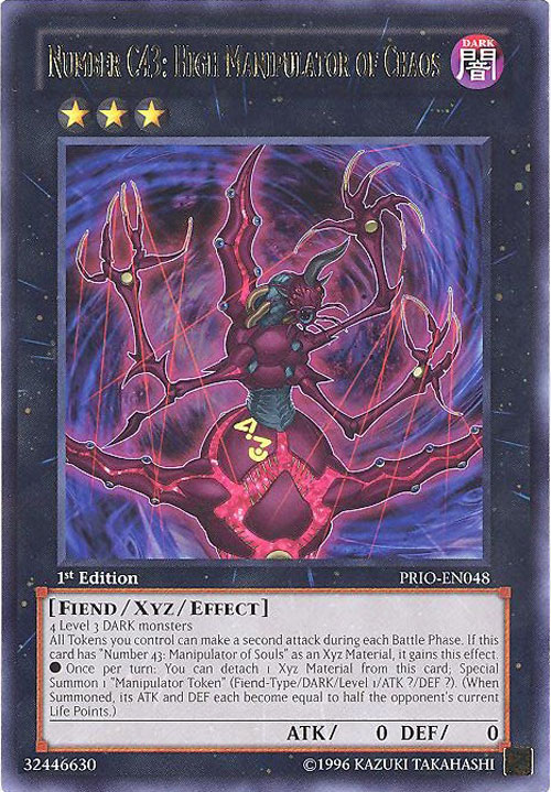 Yu-Gi-Oh Card - PRIO-EN048 - NUMBER C43: HIGH MANIPULATOR OF CHAOS