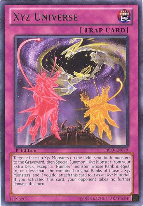 Yu-Gi-Oh Card - PRIO-EN078 - XYZ UNIVERSE (rare): BBToyStore.com