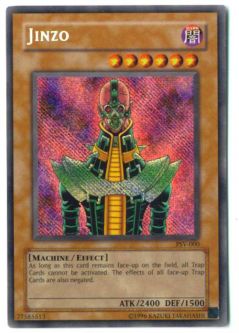 Yu-Gi-Oh Card - PSV-000 - JINZO (secret rare holo) *Played*