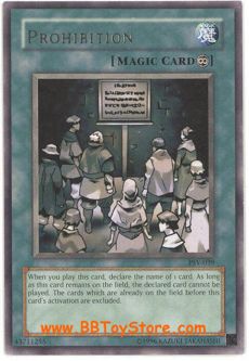 Yu-Gi-Oh Card - PSV-039 - PROHIBITION (rare)