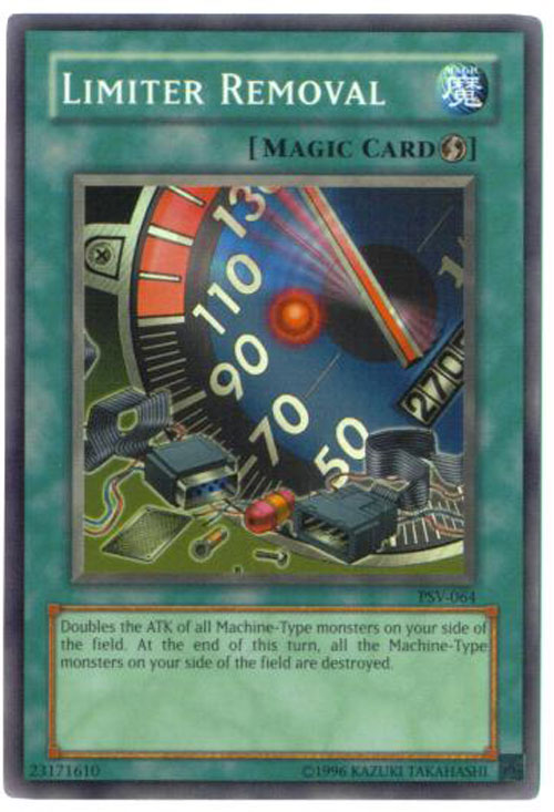 Yu-Gi-Oh Card - PSV-064 - LIMITER REMOVAL (super rare holo)