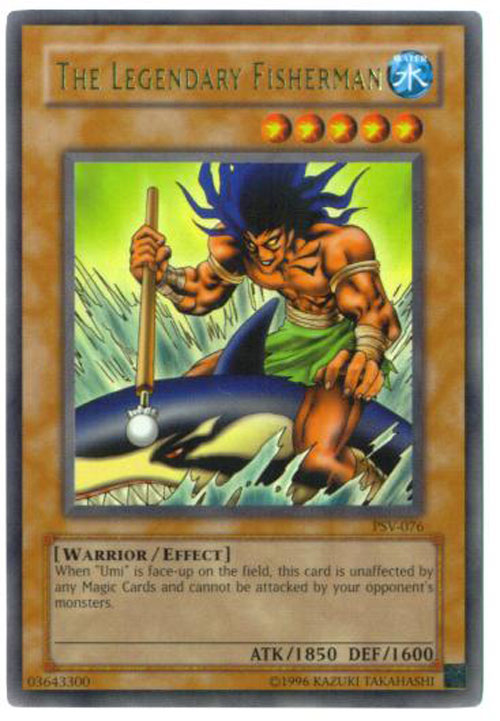 Yu-Gi-Oh Card - PSV-076 - THE LEGENDARY FISHERMAN (ultra rare holo)