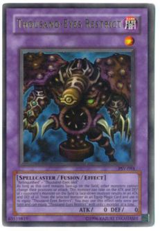 Yu-Gi-Oh Card - PSV-084 - THOUSAND-EYES RESTRICT (ultra rare holo) *Played*