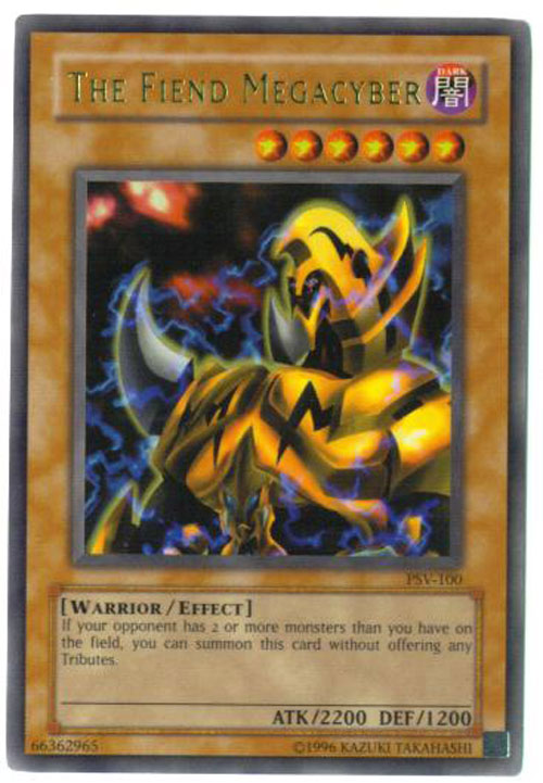 Yu-Gi-Oh Card - PSV-100 - THE FIEND MEGACYBER (ultra rare holo)