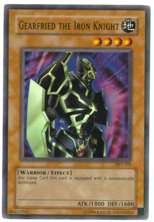 Yu-Gi-Oh Card - PSV-101 - GEARFRIED THE IRON KNIGHT (super rare holo)