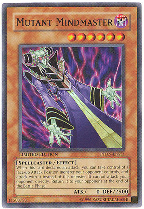 YuGiOh Card PTDNENSE1 MUTANT MINDMASTER (super rare