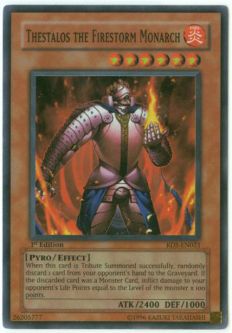 Yu-Gi-Oh Card - RDS-EN021 - THESTALOS THE FIRESTORM MONARCH (super rare holo)