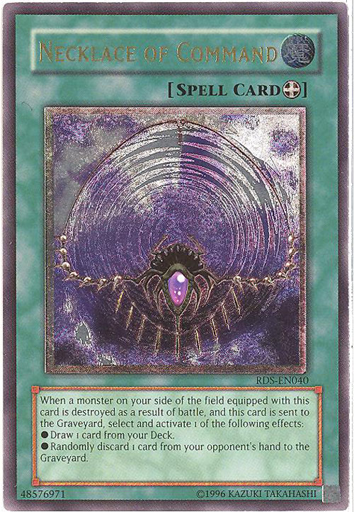 Yu-Gi-Oh Card - RDS-EN040 - NECKLACE OF COMMAND (ultimate rare holo)