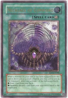 Yu-Gi-Oh Card - RDS-EN040 - NECKLACE OF COMMAND (ultimate rare holo)