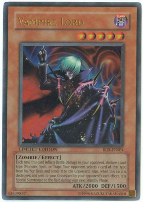 yugioh vampire lord deck PSA 9 - Yu-Gi-Oh Card - DCR-000 Zombie/Effect yu gi oh vampire deck