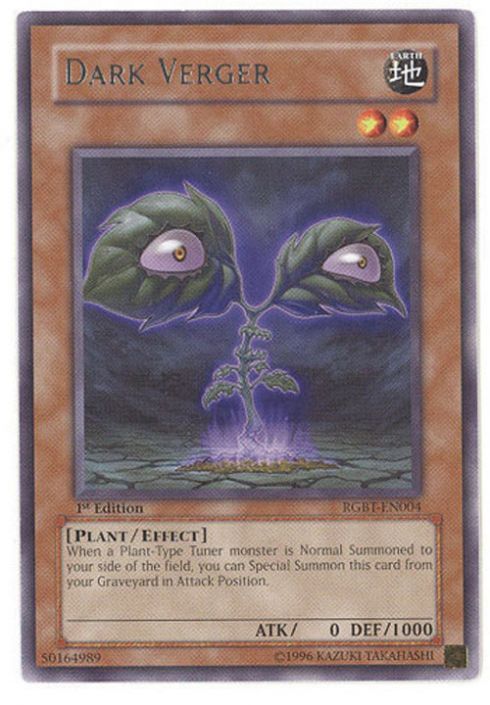 Yu-Gi-Oh Card - RGBT-EN004 - DARK VERGER (rare): BBToyStore.com - Toys, Plush, Trading Cards, Action Figures & Games online retail store shop sale Yu-Gi-Oh Card - RGBT-EN004 - DARK VERGER (rare): BBToyStore.com - Toys, Plush, Trading Cards, Action Figures & Games online retail store shop sale
