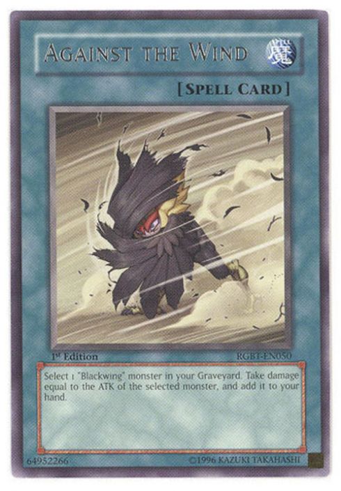 Yu-Gi-Oh Card - RGBT-EN050 - AGAINST THE WIND (rare)