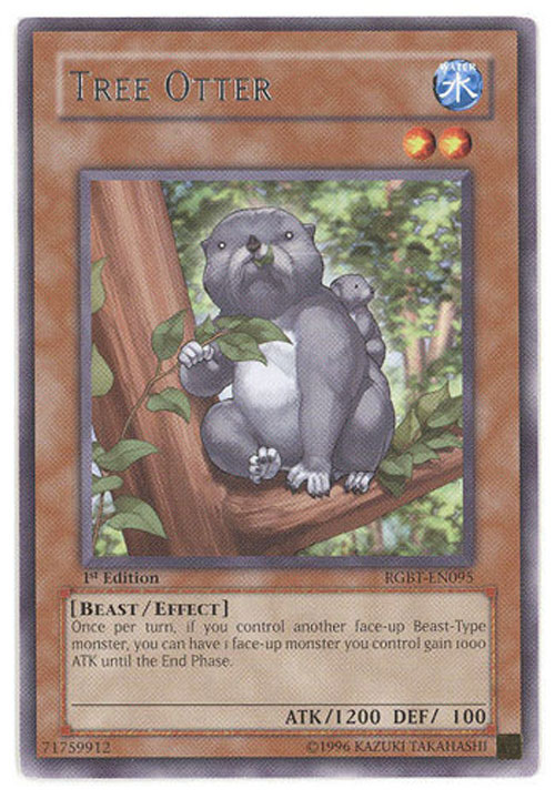 dollar tree yugioh cards Yu-Gi-Oh Card - RGBT-EN095 - TREE OTTER (rare): BBToyStore.com