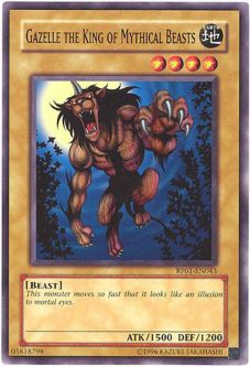 Yu-Gi-Oh Card - RP01-EN043 - GAZELLE THE KING OF MYTHICAL BEASTS (common)