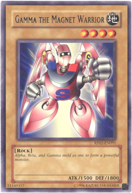 Yu-Gi-Oh Card - RP02-EN091 - GAMMA THE MAGNET WARRIOR (rare)