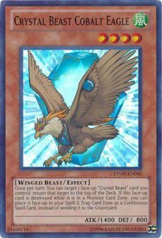 Yu-Gi-Oh Card - RYMP-EN045 - CRYSTAL BEAST COBALT EAGLE (super rare holo)