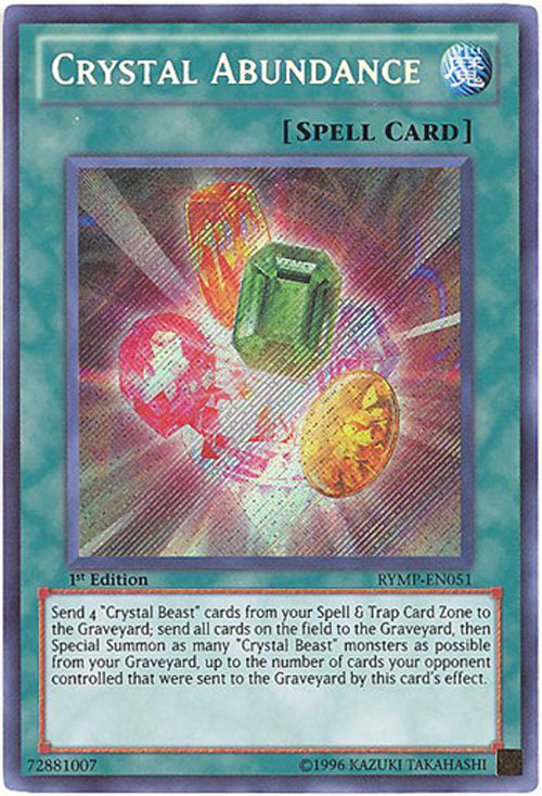 Yu-Gi-Oh! Crystal Abundance Card - LCGX-EN166, Rare, From Legendary Collection 2, Unlimited Edition - View #8