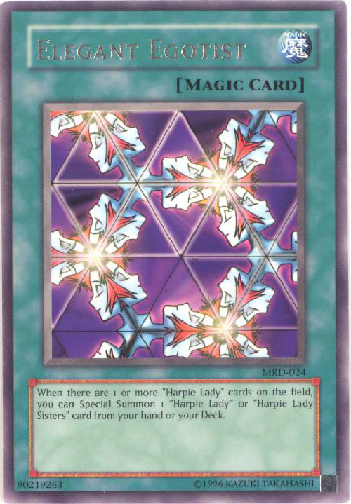 Yu-Gi-Oh Card - MRD-024 - ELEGANT EGOTIST (rare)